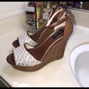 Brown Raffia wedges!